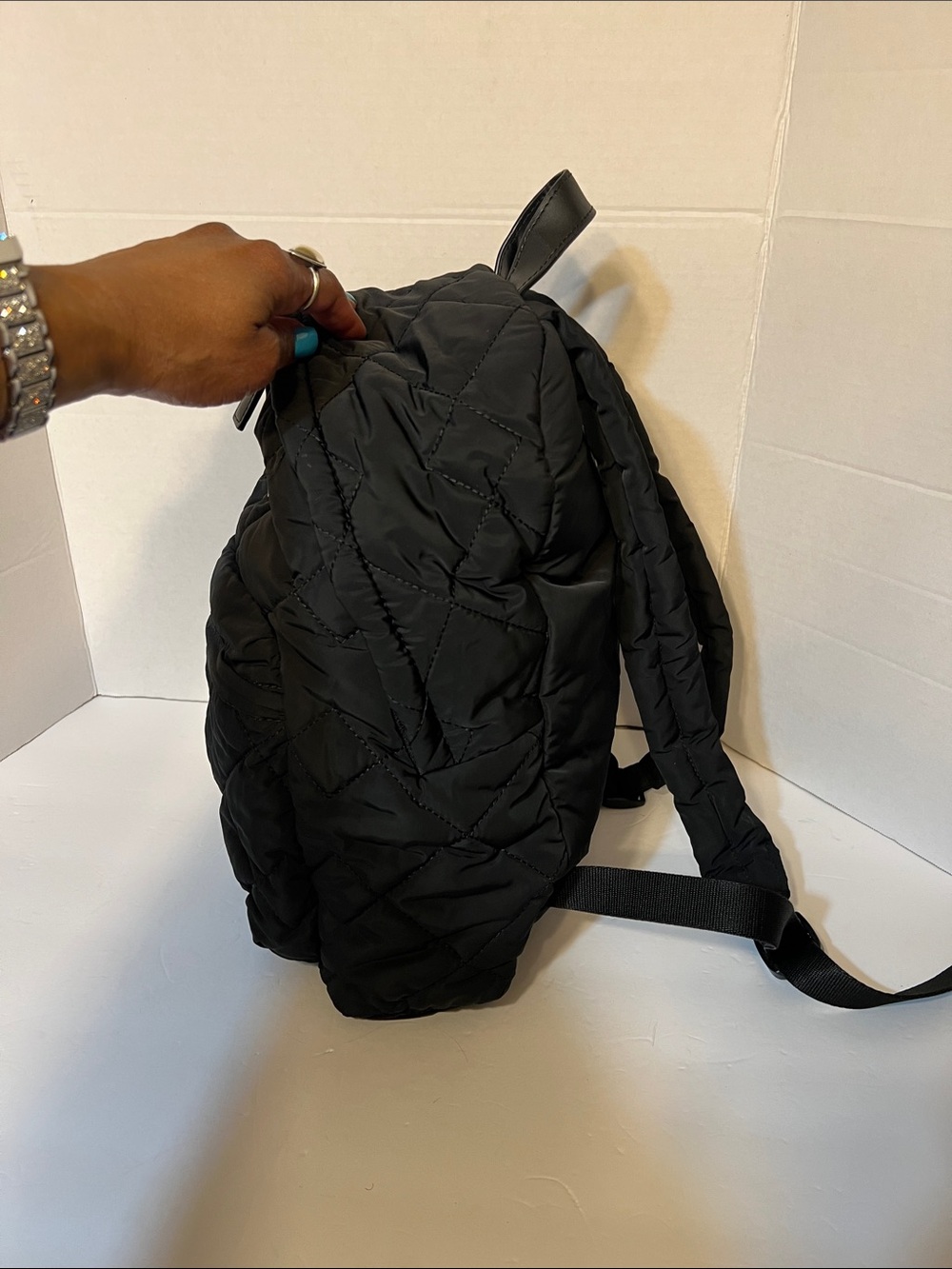 Marc Jacobs Black Quilted Backpack - Picture 3 of 15